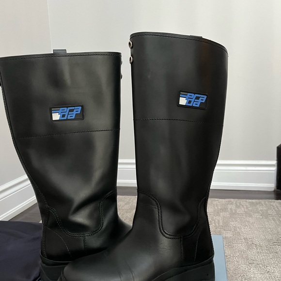 Prada Black Leather Boots - Picture 4 of 7